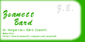 zsanett bard business card